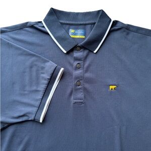 Jack Nicklaus Men's Performance Golf Polo Shirt, Navy Blue, XXL